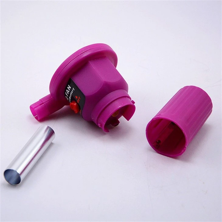 Purple Battery Electric BBQ Fan